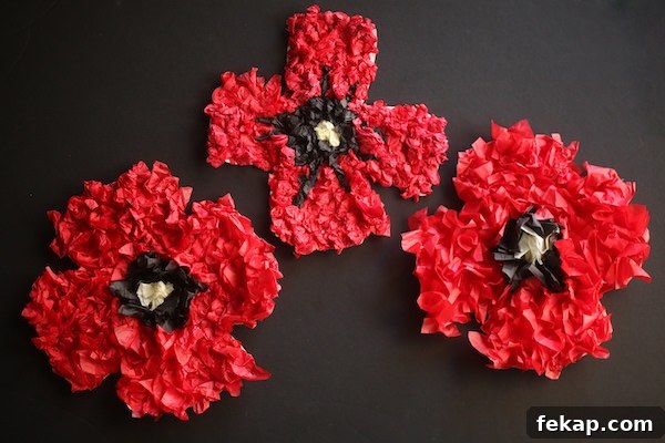 How to Make a Puffy Tissue Paper Poppy 9 img 41883 8