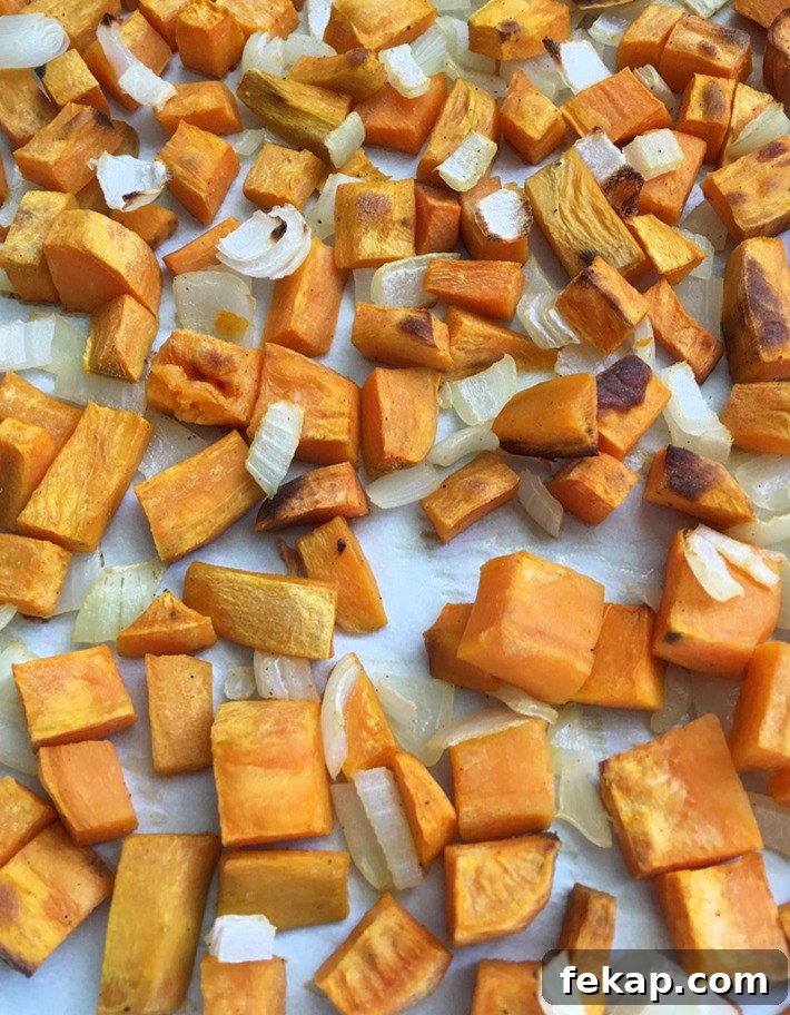 roasted sweet potatoes