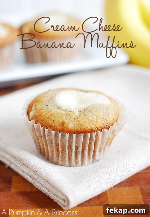 Banana Nut Muffins with Cream Cheese Swirl 2 Banana Nut Muffins recipe