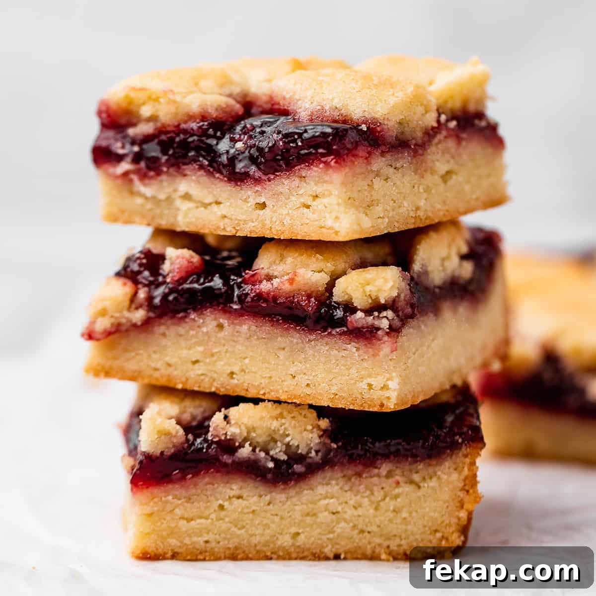 Homemade Raspberry Crumb Bars with Oat Streusel 12 a stack of 3 Raspberry Crumb Bars
