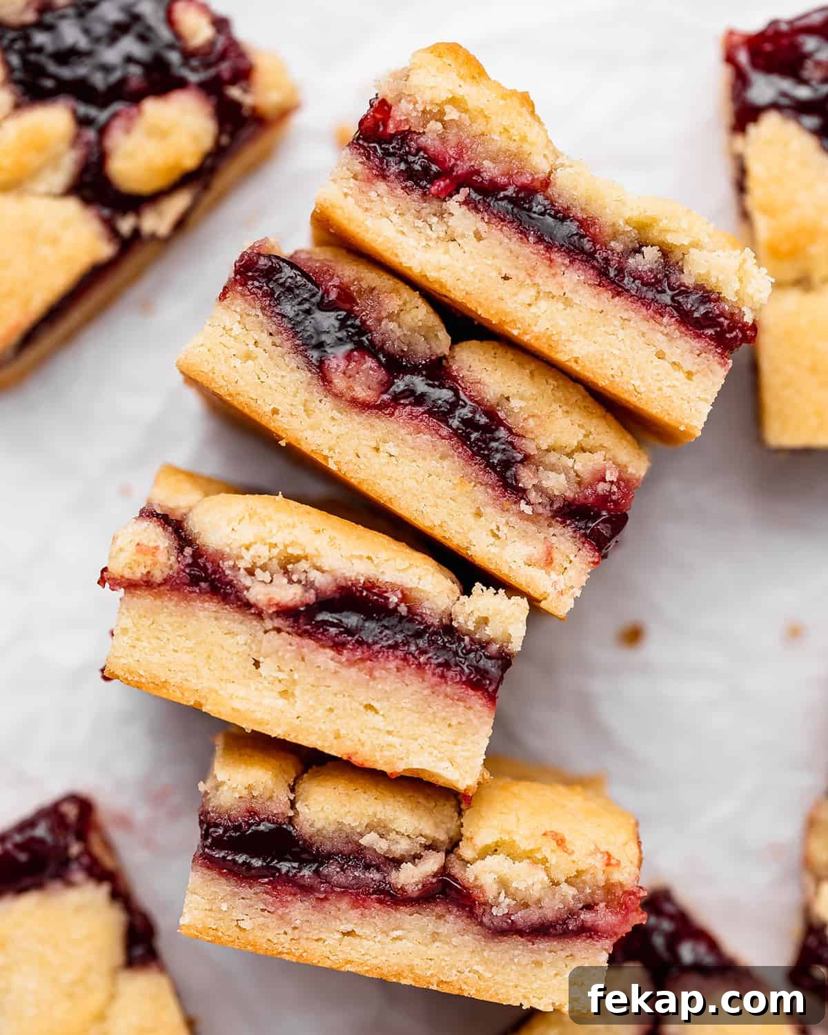 Homemade Raspberry Crumb Bars with Oat Streusel 13 3 raspberry crumble bars laying on their side.