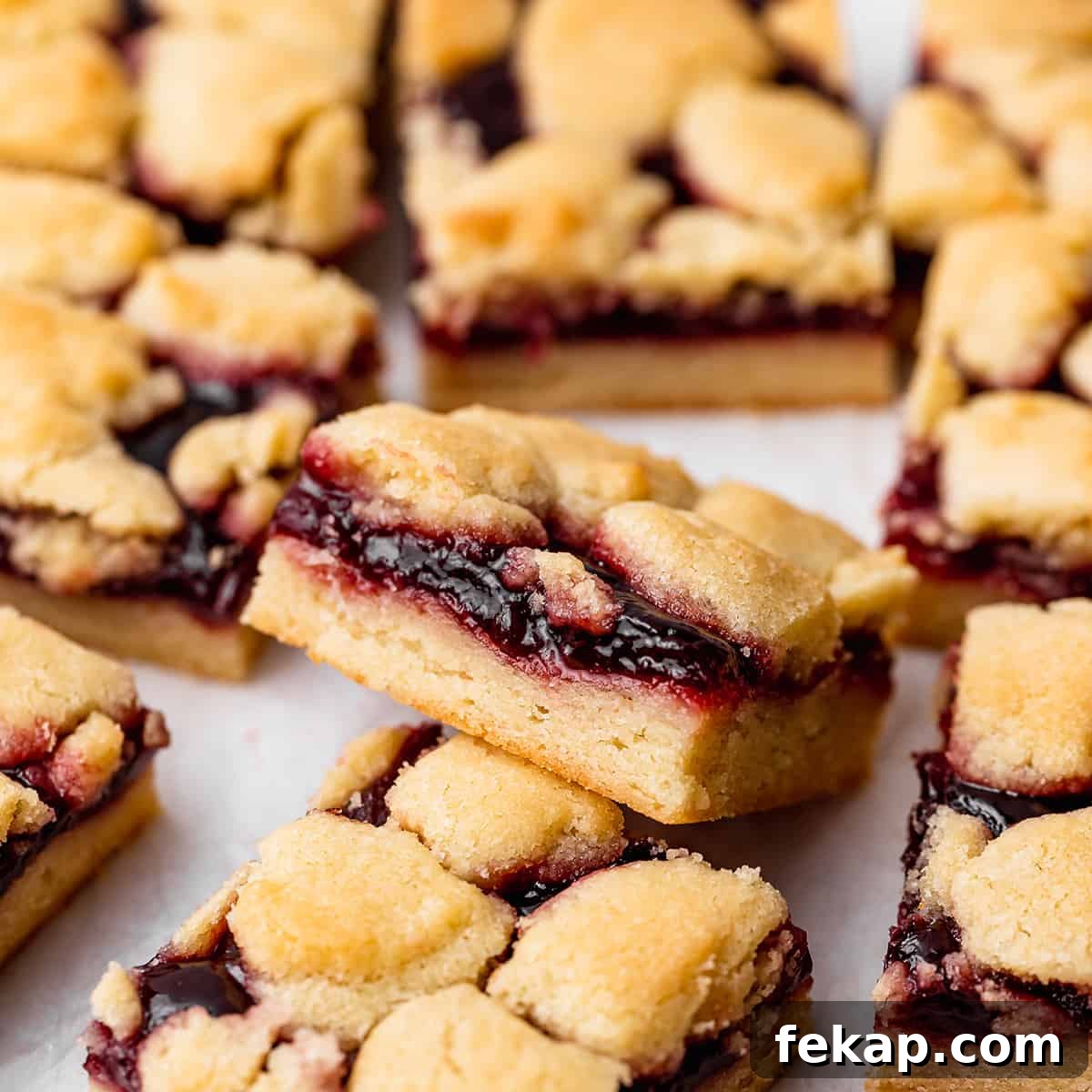 Homemade Raspberry Crumb Bars with Oat Streusel 5 Raspberry Crumble Bars cut into squares