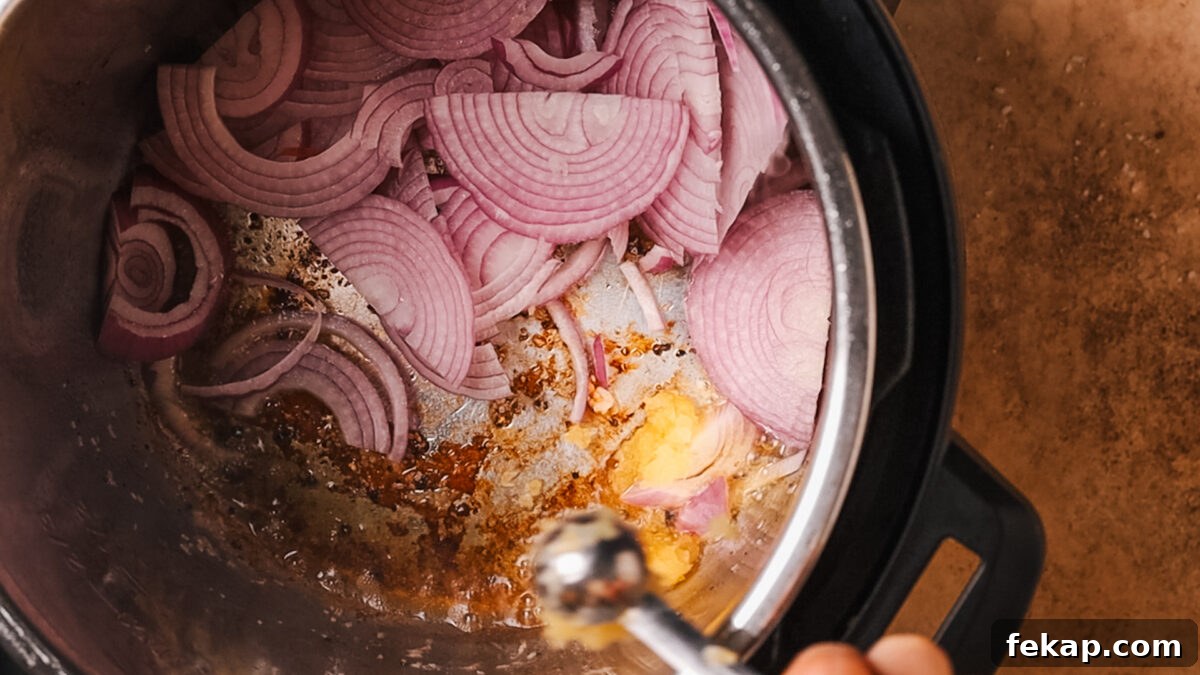 Sauté the aromatics