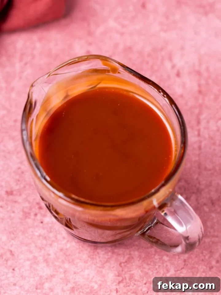 Homemade Salted Caramel Syrup Recipe for Coffee and Desserts 8 small pitcher of salted caramel syrup
