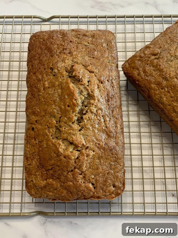 Classic Moist Zucchini Bread Recipe with Cinnamon 3 Loaves of zucchini bread.