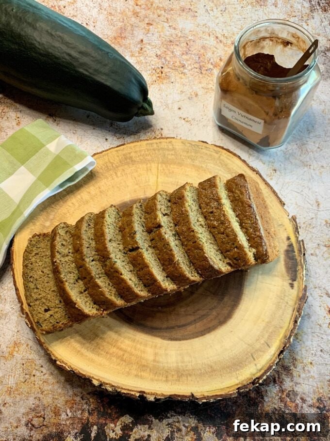 Classic Moist Zucchini Bread Recipe with Cinnamon 5 Zucchini bread cooling on rack.