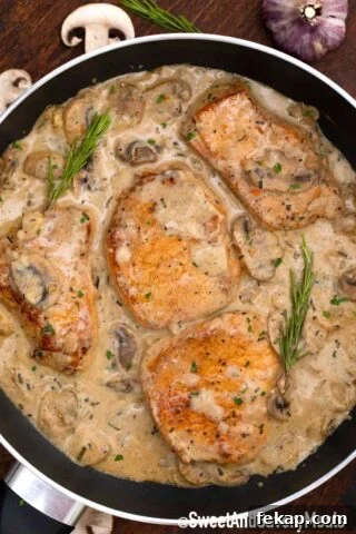 creamy mushroom pork chops