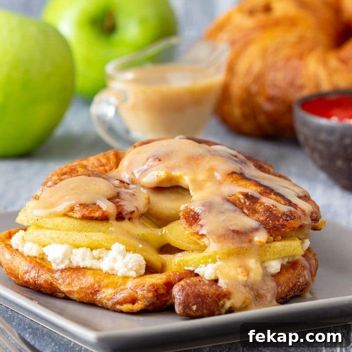Homemade Croissant French Toast