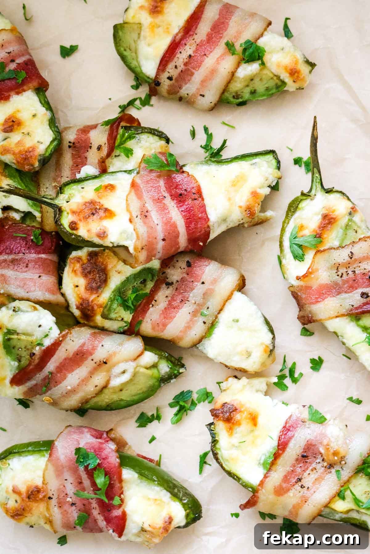 flat lay of jalapeno poppers