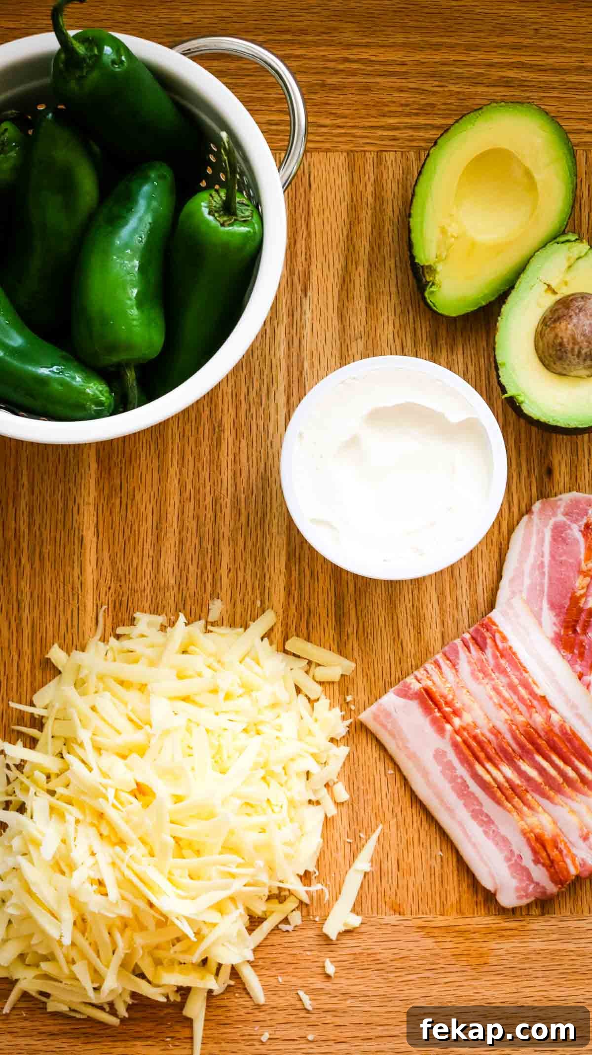 ingredients for jalapeno poppers
