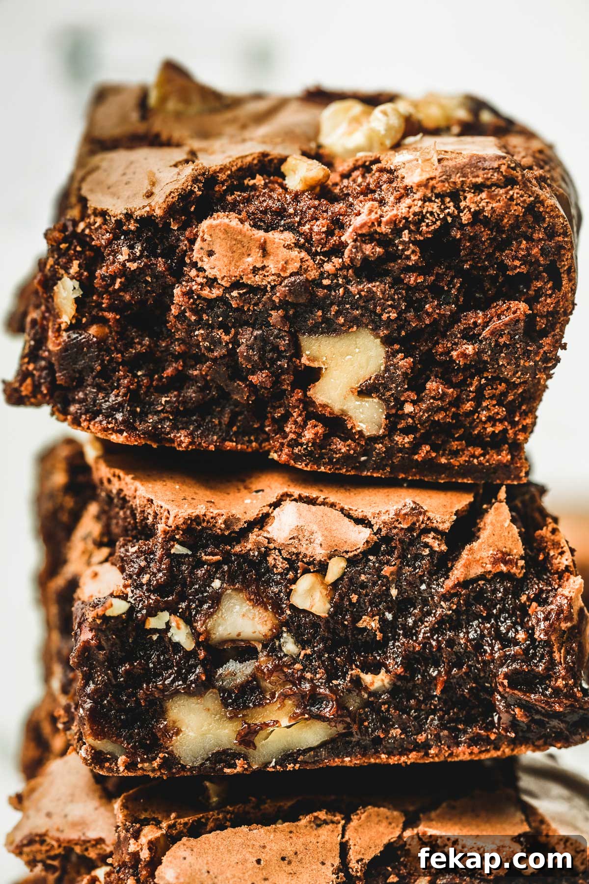 Fudgy Walnut Brownies Recipe 10 brownies with walnuts