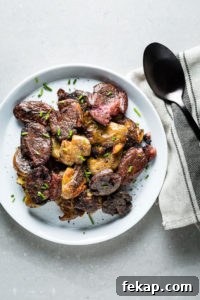 Authentic German Potato Salad with Bacon and Vinegar 8 Smashed Fingerling Potatoes on plate 1