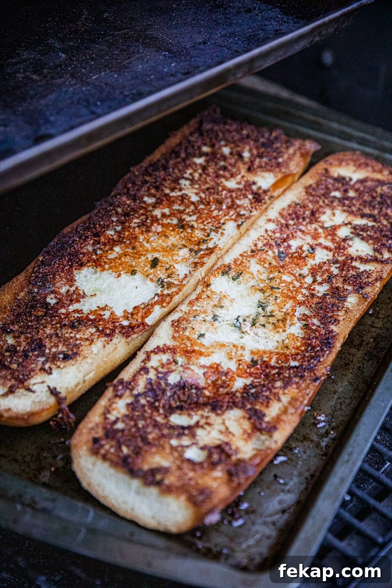 Smoky Traeger Grilled Garlic Bread Recipe 6 Traeger Garlic Bread