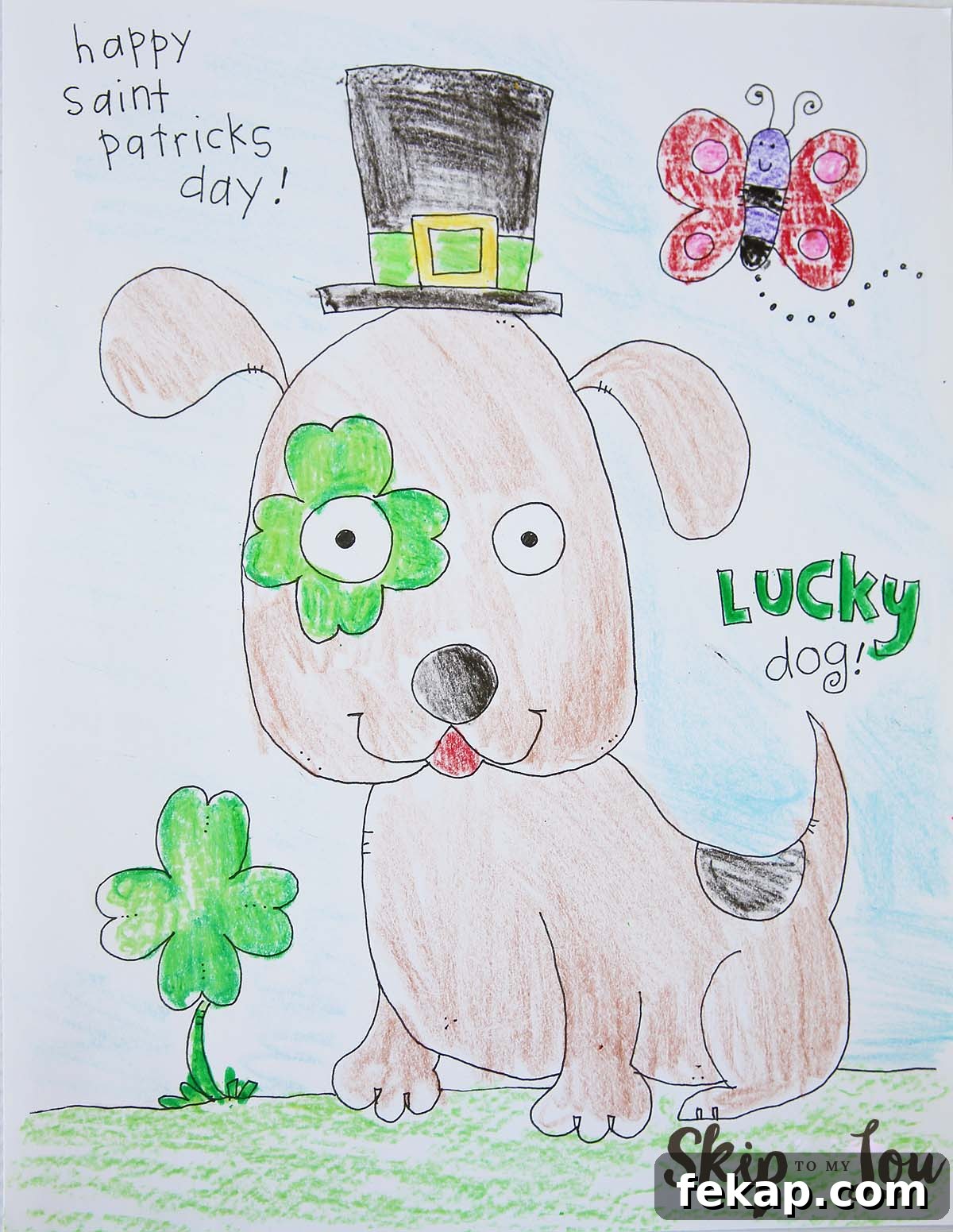 Free St. Patrick's Day Coloring Pages for Preschoolers 2 St Patricks Day Coloring sheet for little kids
