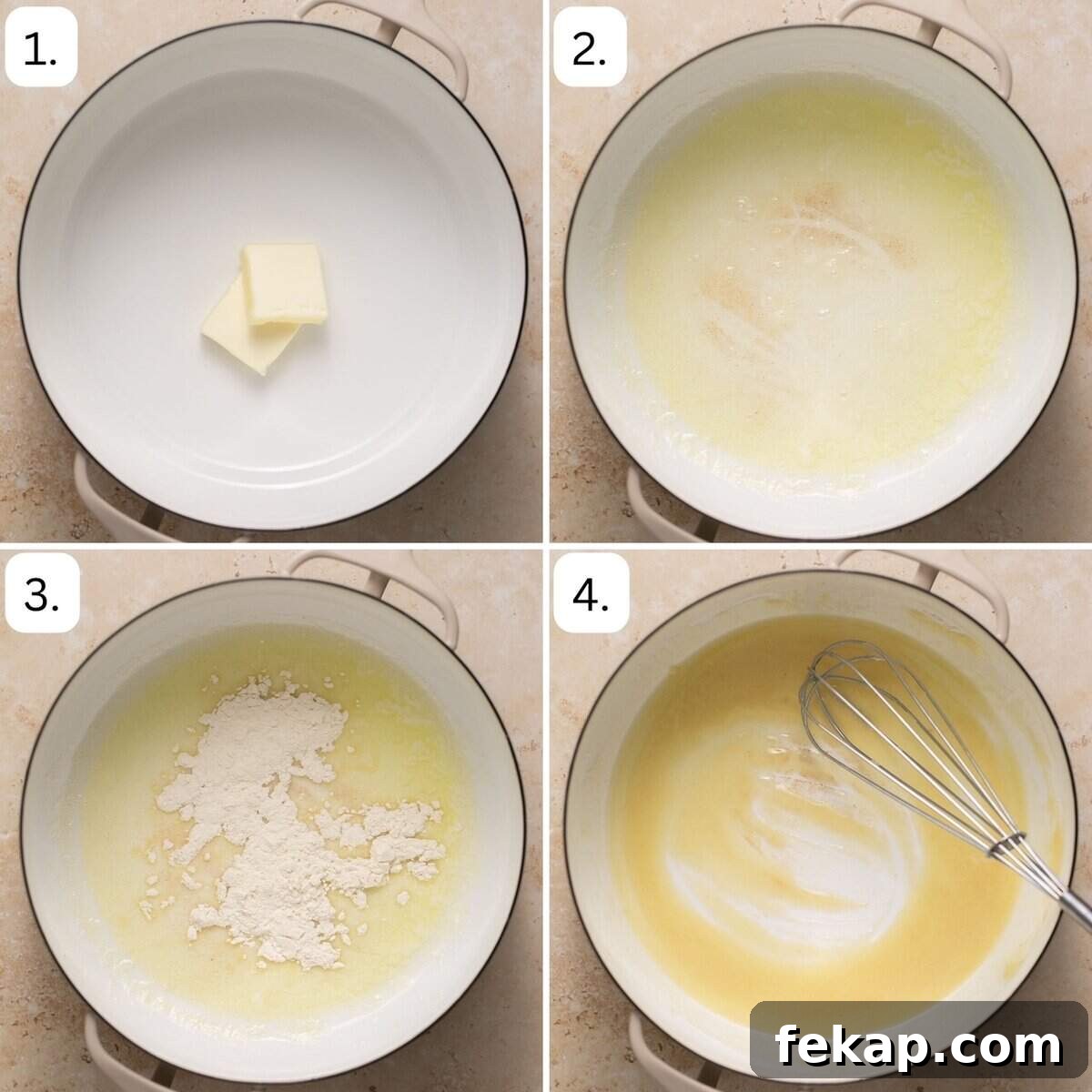 Creamy Oven-Baked Gluten-Free Mac and Cheese Recipe 4 the first four steps for making gluten free mac and cheese