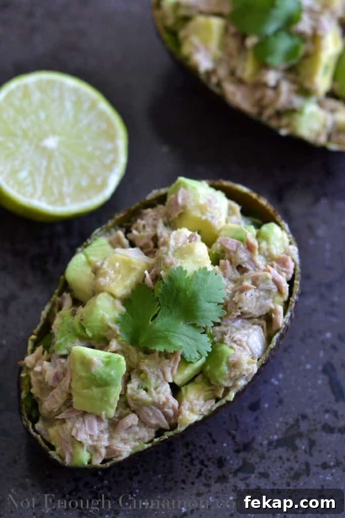 Tuna Avocado Boats