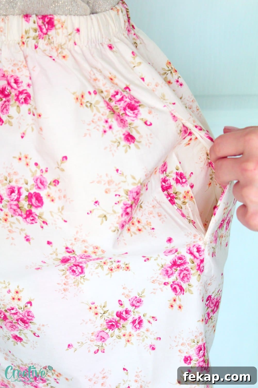 Adding inseam pockets to a skirt or dress
