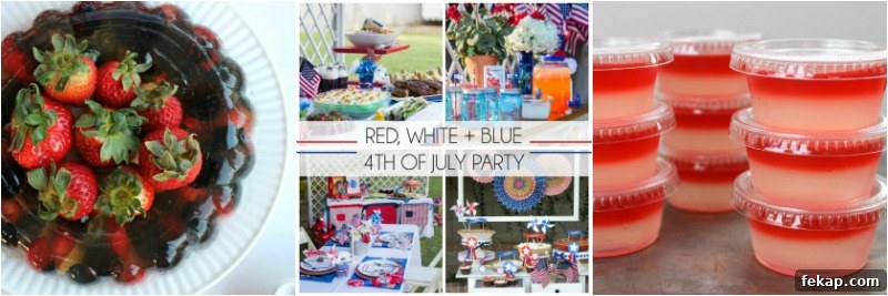 Red White and Blue Bomb Pop Jello Shot Recipe 5 Bomb Pop Jello Shots Collage