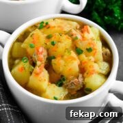 Braised potatoes with pork recipe