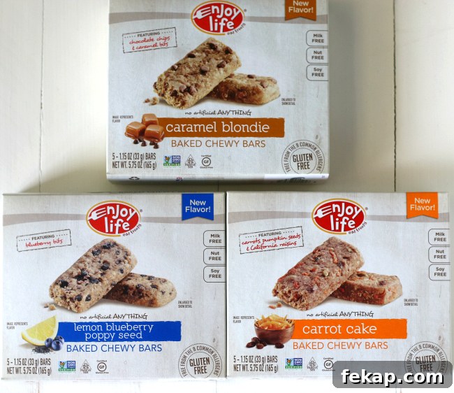 3 Gluten-Free Top-8-Free School Lunch Ideas with Chewy Bars 6 Enjoy Life Baked Chewy Bars