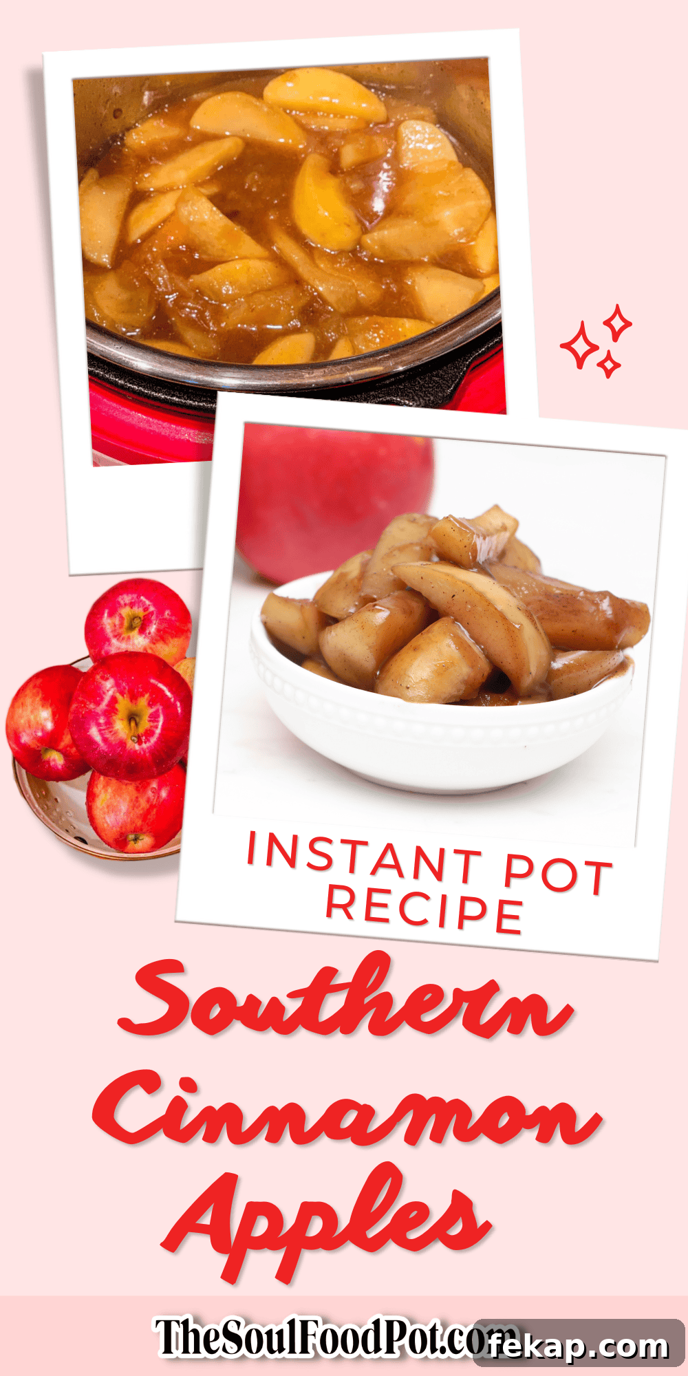 Instant Pot Southern Cinnamon Apples The Soul Food Way