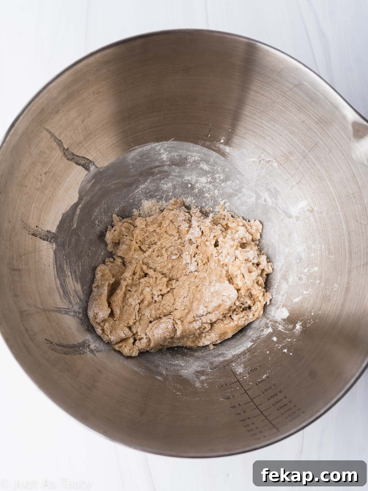 Gluten-Free Chocolate-Dipped Madeleines 6 Cookie dough in a bowl.