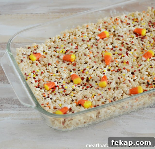 decorate-krispies-treats-with-candy-corn