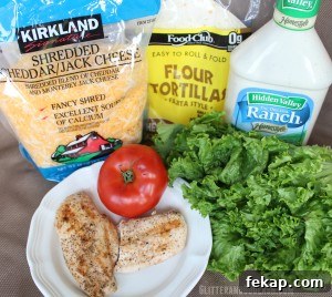 Chicken Ranch Wrap Recipe with Crispy Chicken and Avocado 3 IMG_9369a