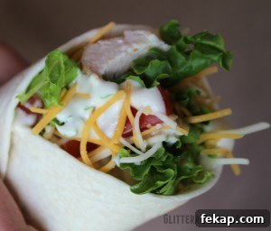 Chicken Ranch Wrap Recipe with Crispy Chicken and Avocado 9 IMG_9387a