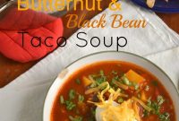 Hearty Butternut Squash and Black Bean Taco Soup Recipe