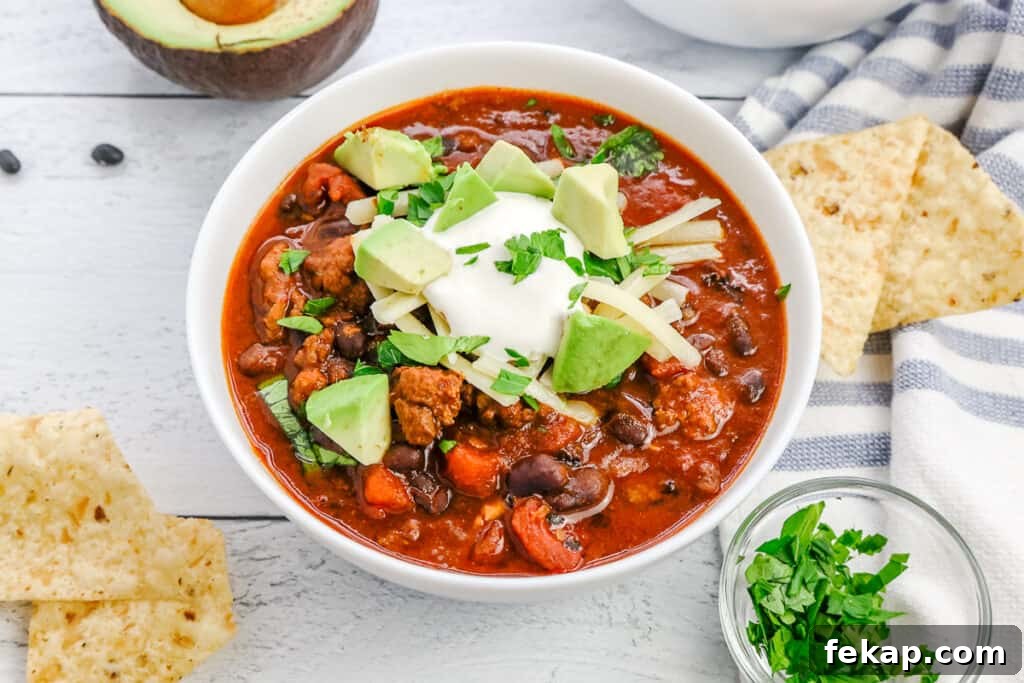 Instant Pot Chili with Dried Beans 2 Instant Pot Chili Made with Dry Beans