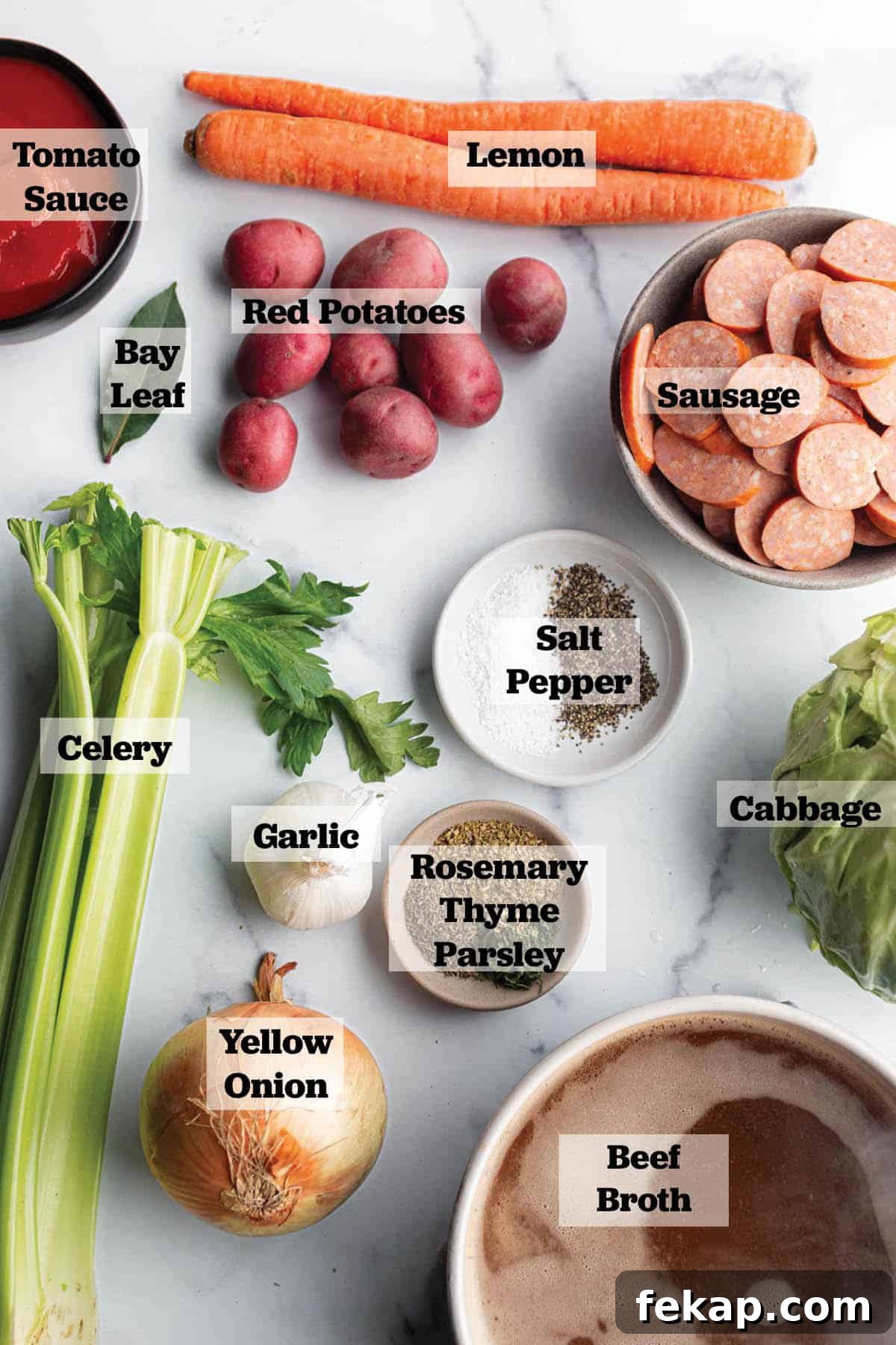 One Pot Cabbage and Sausage Soup Recipe 3 Ingredients to make a sausage and cabbage soup.