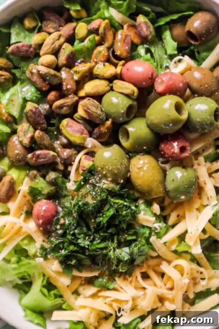 Crispy Romaine Salad Recipe with Lemon Caesar Dressing 3 ingredients for romaine heart salad with pistachios
