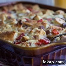 Sausage, Red Pepper and Onion Egg Bake