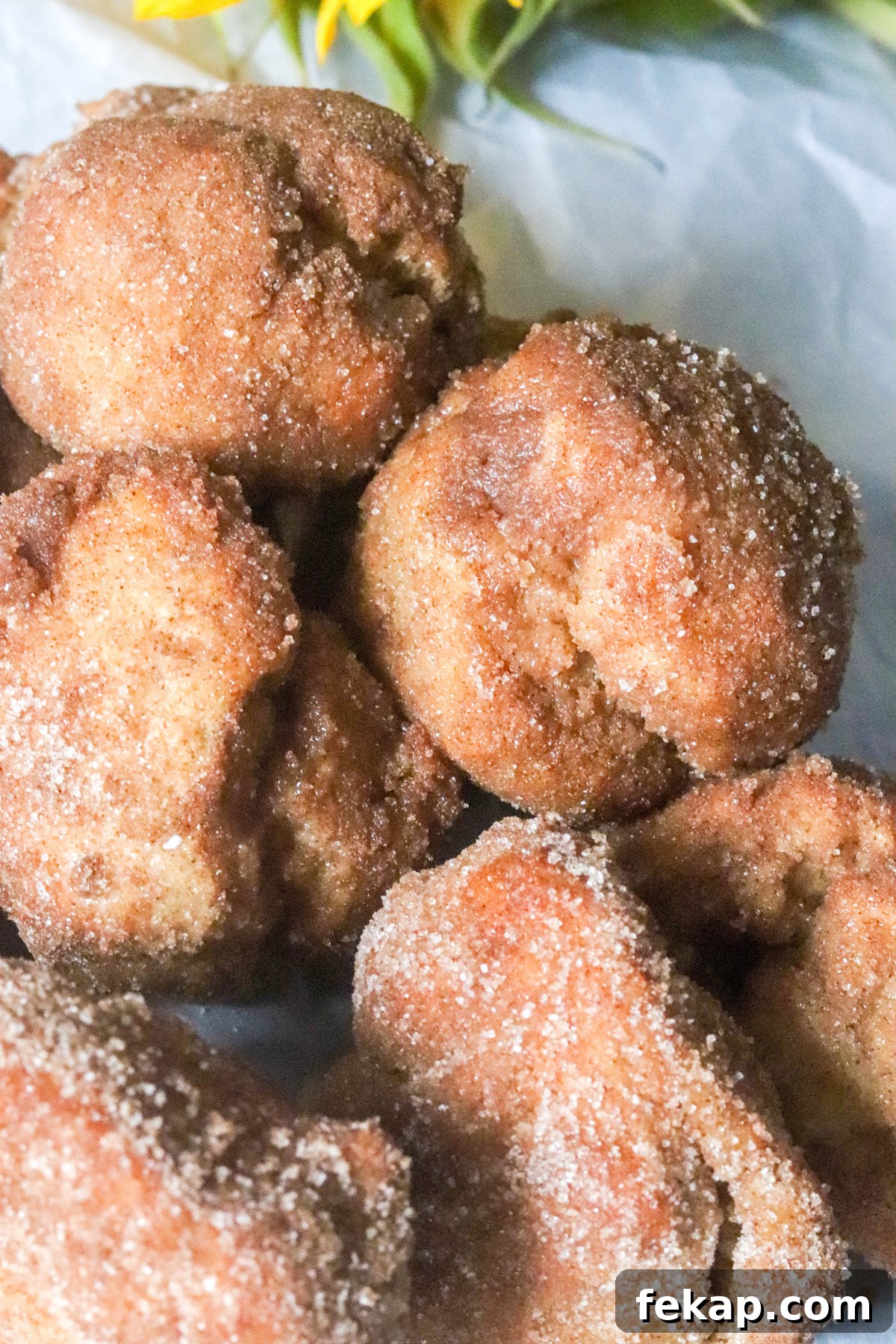 Air Fryer Cinnamon Spice Donut Drops
