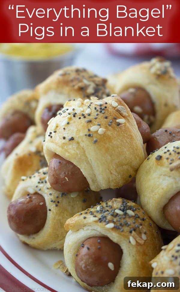 Everything Bagel Pigs in a Blanket Recipe 12 "Everything Bagel" Pigs in a Blanket