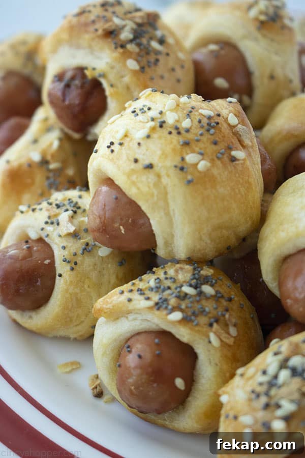 Everything Bagel Pigs in a Blanket Recipe 5 "Everything Bagel" Mini Pigs in a Blanket