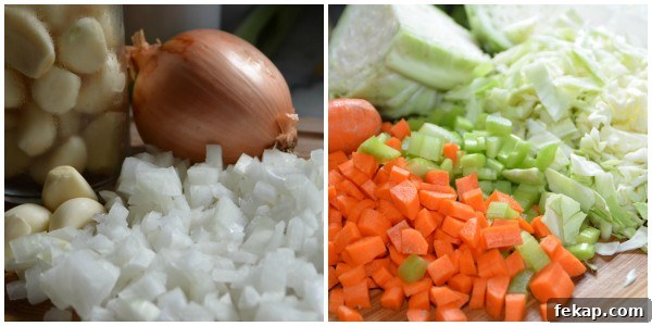 veggies prepped