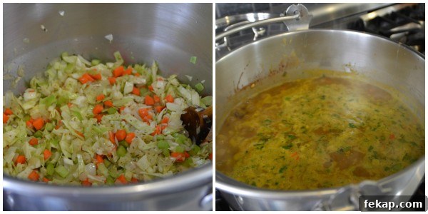 soup in progress