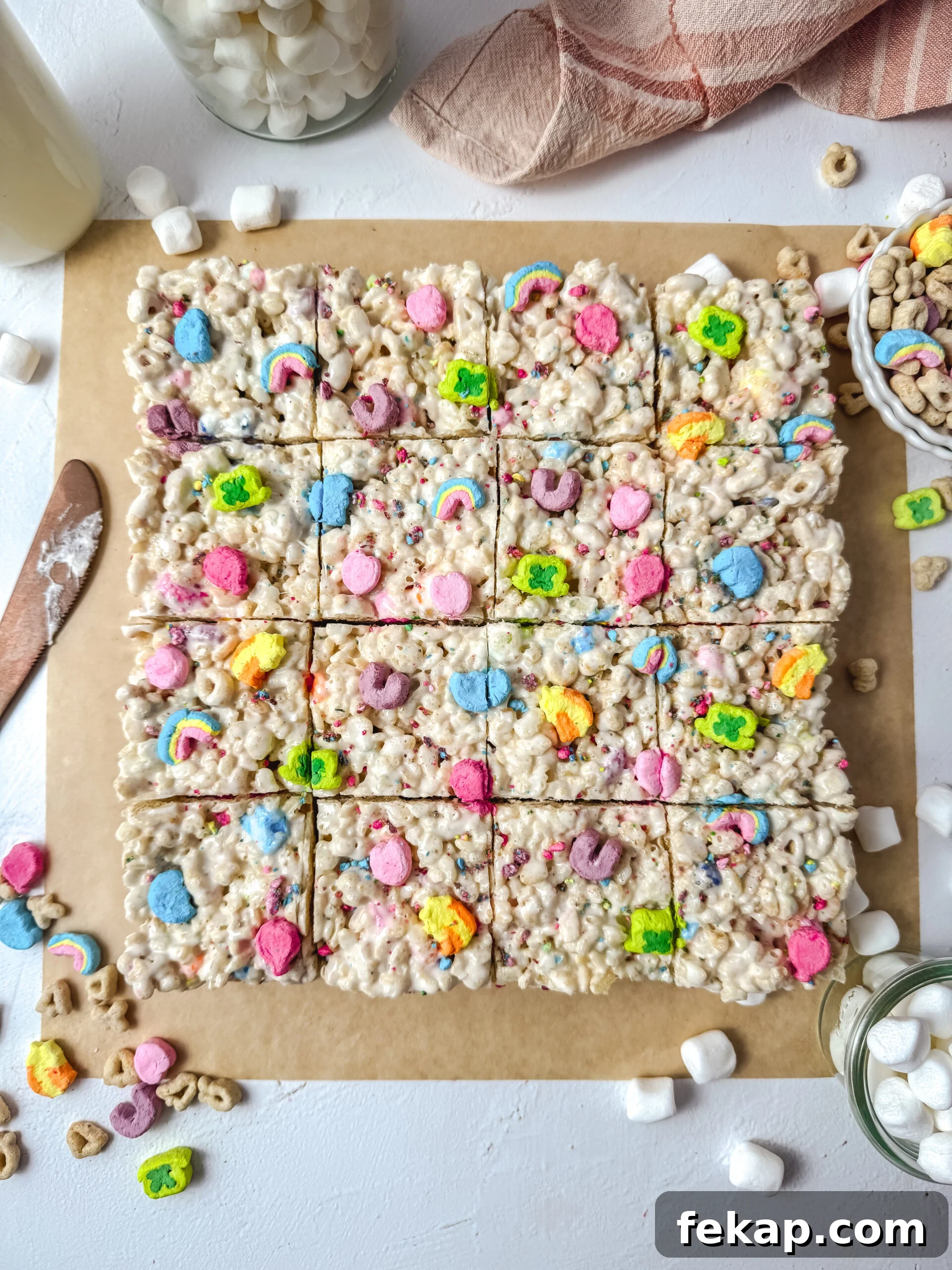 Lucky Charms Rice Krispie Treats Recipe 4 Ingredients for rice krispie treats