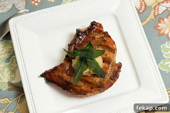 Molasses and Rum Glazed Pork Steaks with Savory Apple Butter