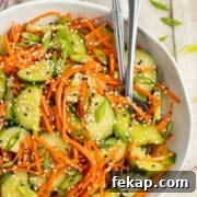 Cucumber and carrot salad.