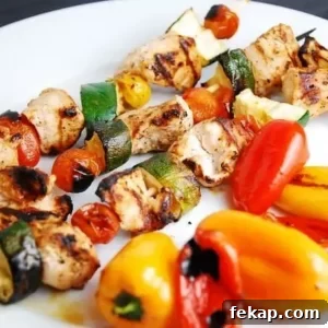 Lebanese grilled chicken kebabs