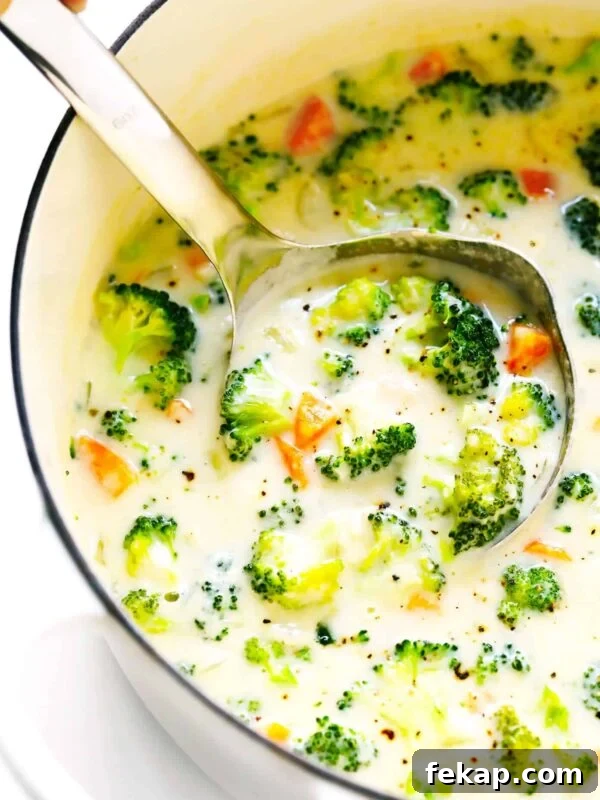 Broccoli cheese soup