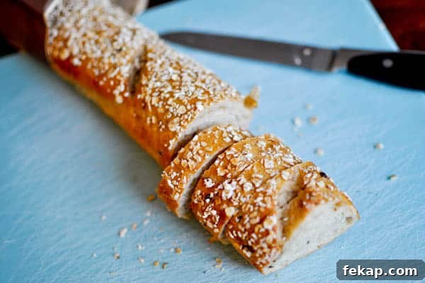PearBruschetta-2 Sliced whole grain baguette with pears
