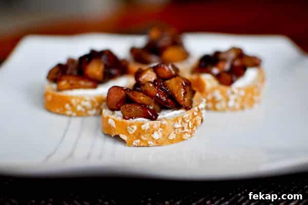 PearBruschetta-5 Serving suggestion for pear bruschetta