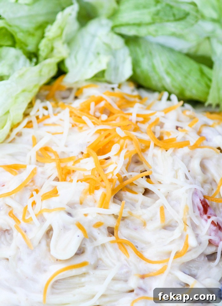 Crockpot Chicken Spaghetti