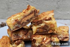 Peanut Butter Cup Blondies Recipe 2 Peanut Butter Cup Blondies with white chocolate, chocolate chips, roasted peanuts, Reese’s Peanut Butter Chips and Reese’s Peanut Butter Cups