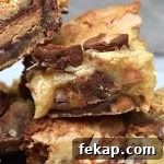 Peanut Butter Cup Blondies recipe