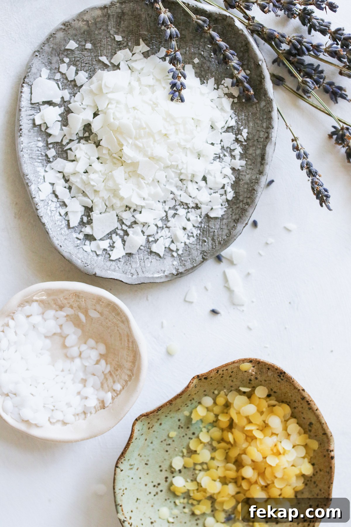 The best wax to use for essential oil candles.